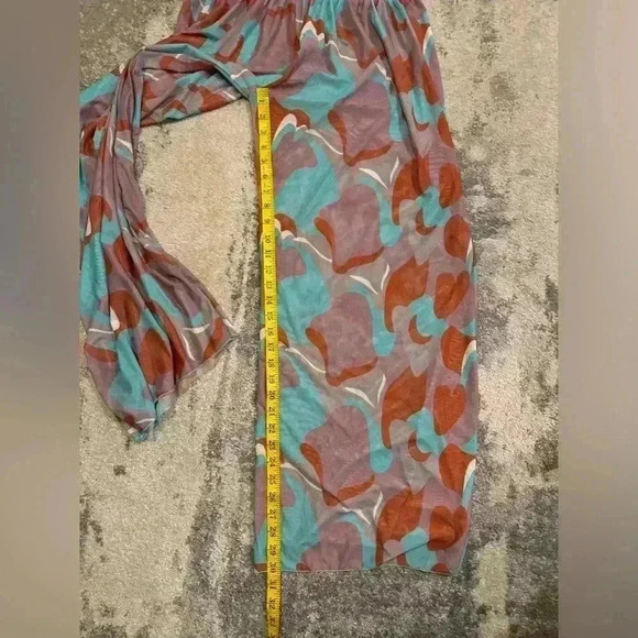 Women’s Purple&Teal See Through Pants - Picture 7 of 8